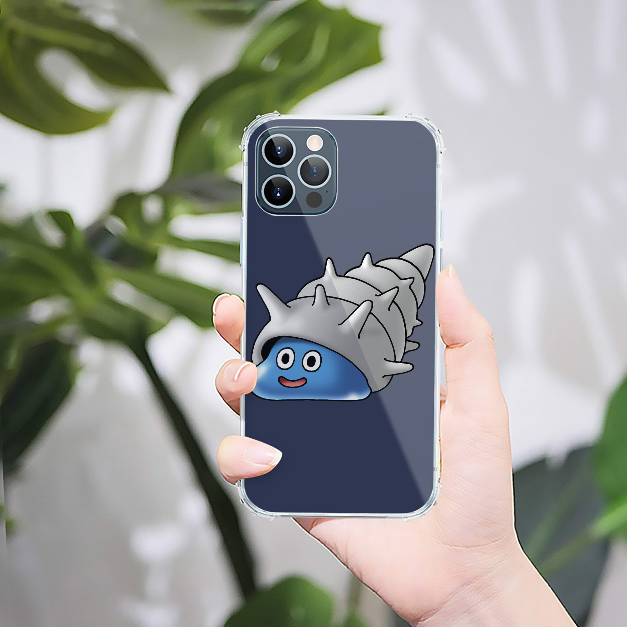 （画像用） ドラゴンクエスト Doragon Kuesuto Dragon Quest 【iPhone 12シリーズ対応】透明スマホケース（クリアソフトケース）